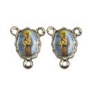 ET1672404P5 - Entremeio São Benedito Duplo Resinado c/ 5un. - 1,9x1,5cm