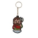 CH50423 - Chaveiro São Judas Tadeu Emborrachado - 12x4,5cm