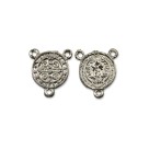 ET1630010P3 - Entremeio Medalha de São Bento Níquel c/ 3un. - 2x2cm