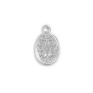 MD520050P20 - Medalha N. Sra. Das Graças Alumínio Prateada c/ 20un. - 0,7x1,5cm