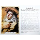 OG14092P100 - Oração Santa Catarina de Siena c/ 100un. - 9,5x6,5cm